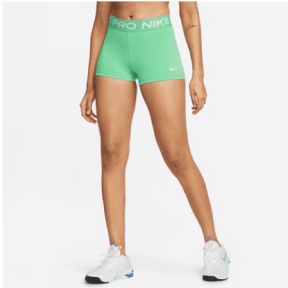 Nike Women's Vibrant Green Athletic Shorts